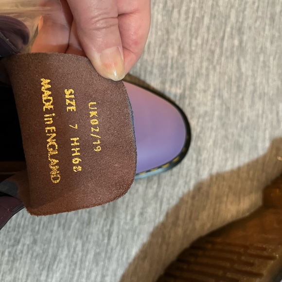 DOCS-Dr. Martens x Undercover lavender boots. Size 9W. Made in England. NWT. - Picture 4 of 4